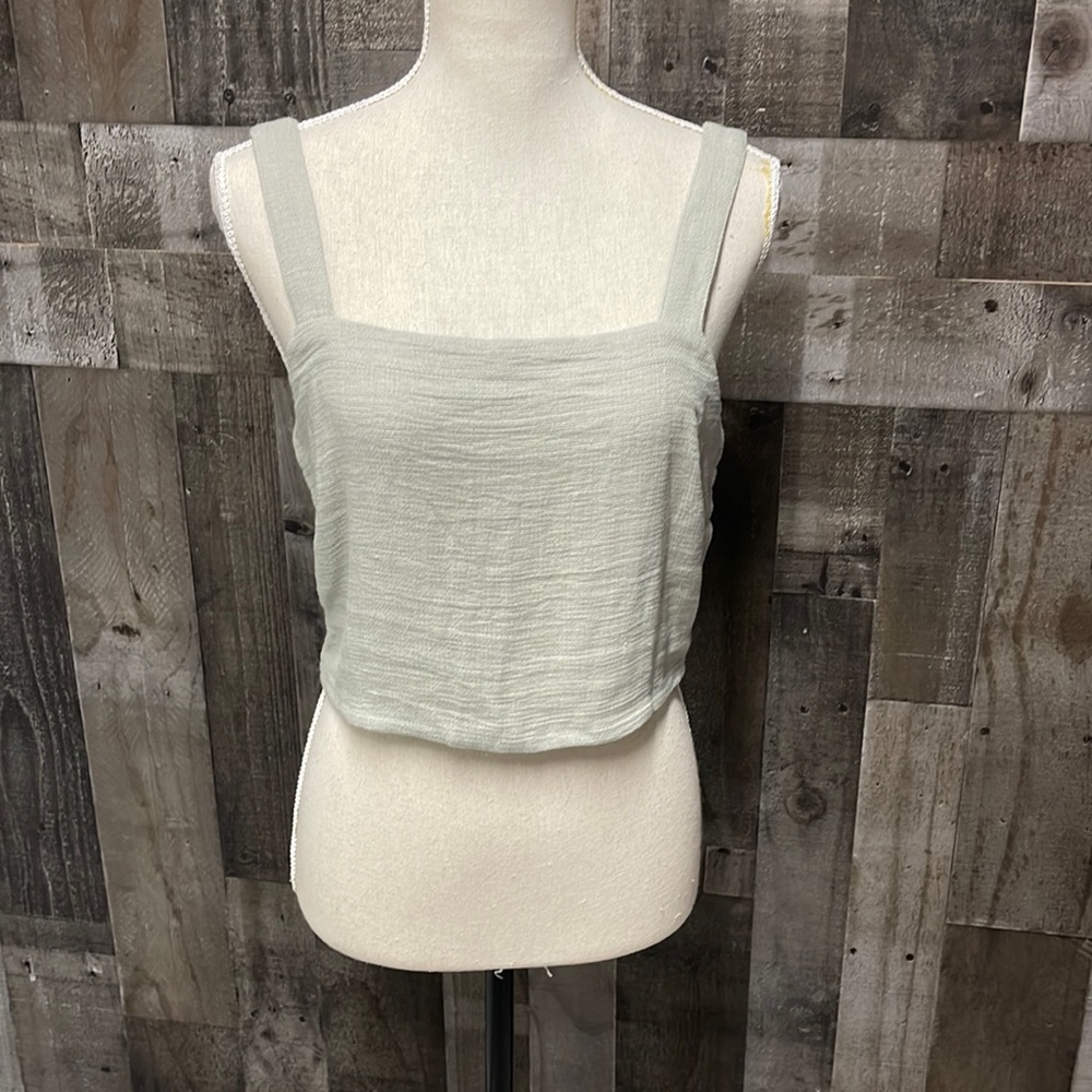 Madewell linen top size medium NWT